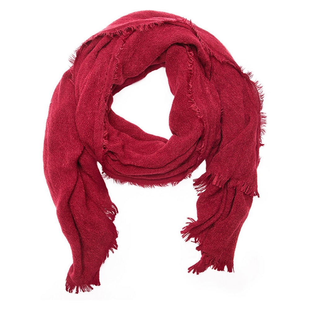 SUMMER & ROSE | Burgundy Oversized Scarf NWT